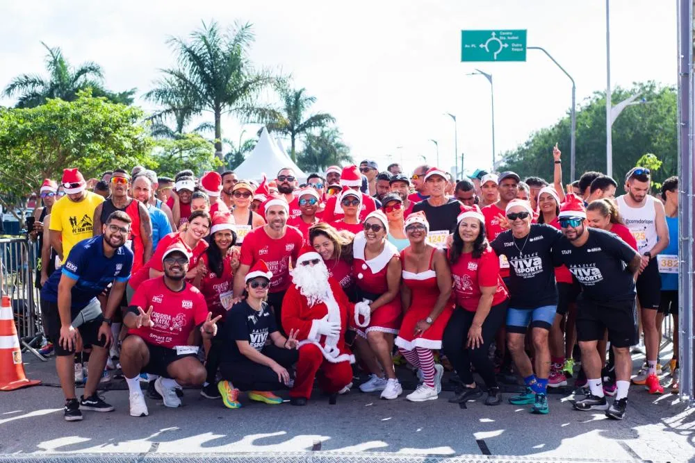 Cerca de 1.400 atletas participam da Corrida de Natal neste domingo (21)