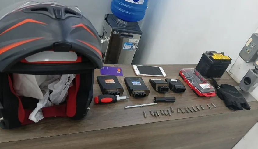 GCM prende suspeito de furtar equipamentos de motocicletas com apoio do sistema Smart Mogi