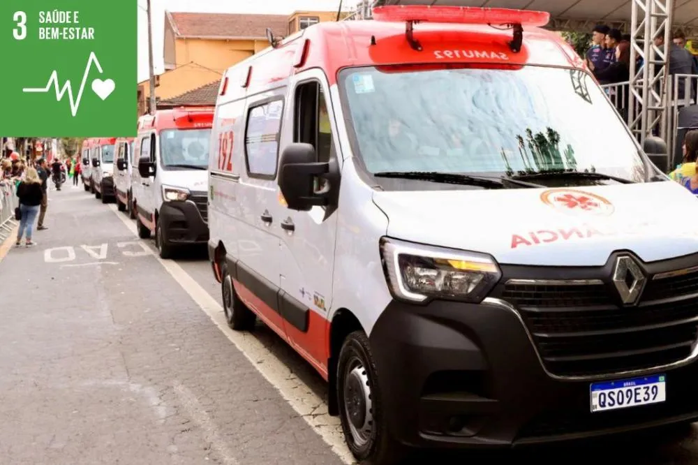 Itaquá: cinco novas ambulâncias do SAMU