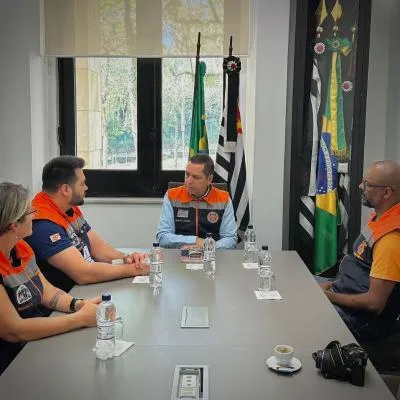 Defesa Civil de Guarulhos participa de reunião na Casa Militar do Estado de São Paulo