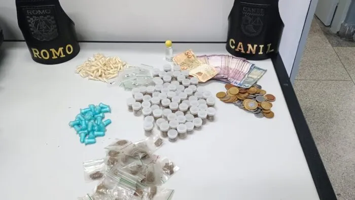 GCM apreende 2,3 quilos de entorpecentes e R$ 3,3 mil no Jardim Dona Benta