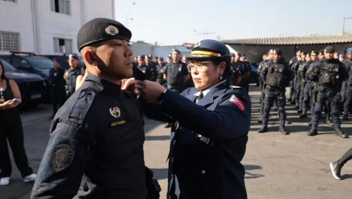 GCM de Suzano oficializa passagem de comando com posse de novo comandante e subcomandante