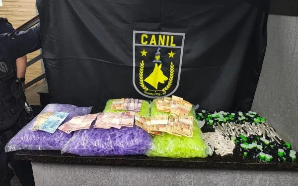 GCM de Guarulhos prende três traficantes e apreende quase 2 kg de drogas