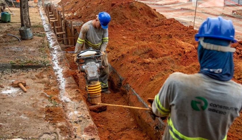 Mogi: obras de esgoto no Jardim Nove de Julho já passam de 60% concluídas