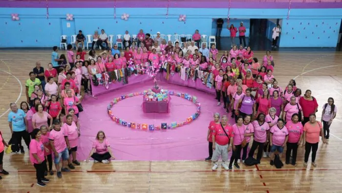 Aula de pilates no Portelão conscientiza sobre atenção à saúde da mulher
