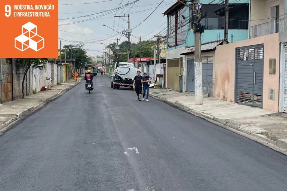 Itaquá ultrapassa 100 km de ruas pavimentadas e reforça mobilidade urbana