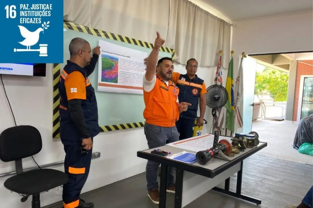 Defesa Civil de Itaquá promove reunião de alinhamento para plano de contingência e simulado