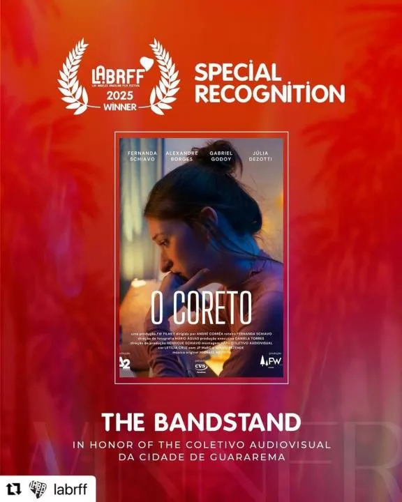 Filme “O Coreto”, gravado em Guararema, é indicado em 13 categorias no Los Angeles Brazilian Film Festival