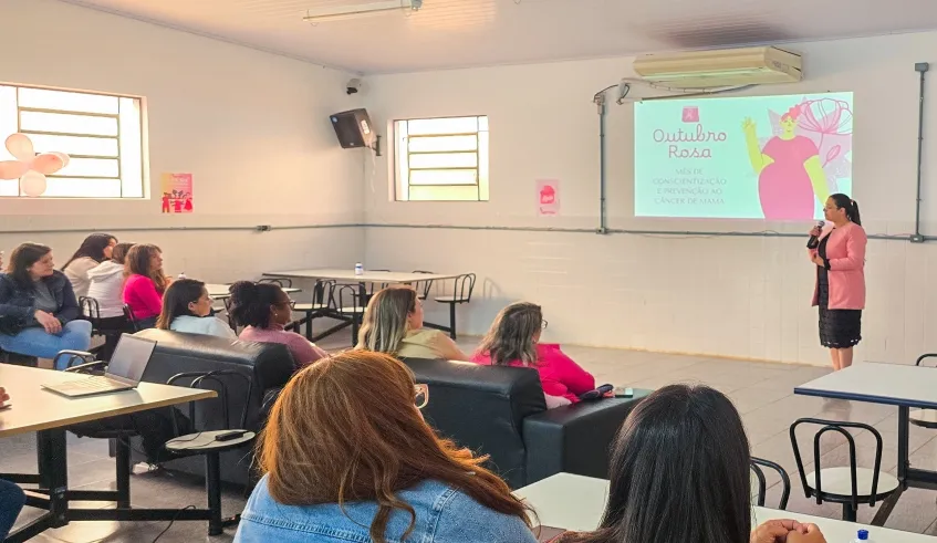 Outubro Rosa: palestra a servidoras do Semae Mogi das Cruzes orienta sobre prevenção ao câncer de mama