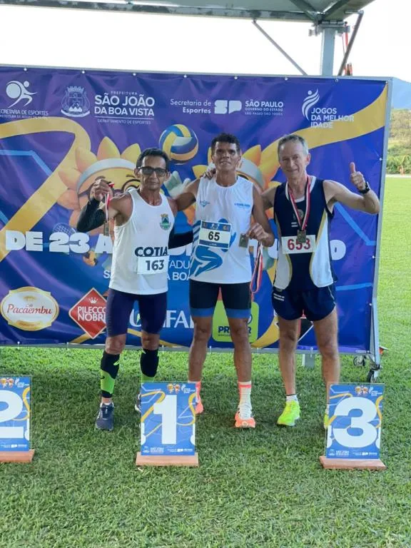Guararema celebra pódio no atletismo dos Jogos da Melhor Idade