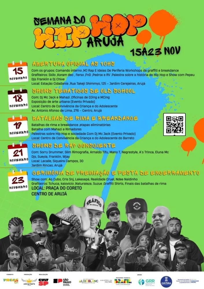 Arujá inicia ações do Mês da Consciência Negra com música, arte e empreendedorismo